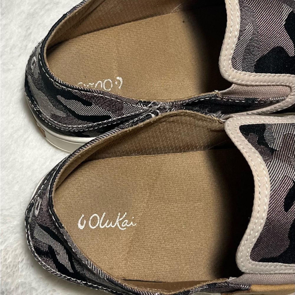 Olukai Pehuea Camouflage‎ Slip-On Shoes Sneaker Women’s Sz 10 - Picture 4 of 8